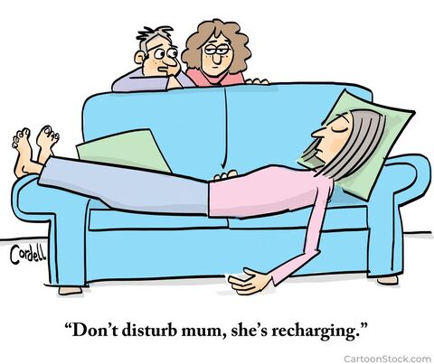 Cartoon - WE ALL NEED TO RECHARGE OUR BATTERIES...